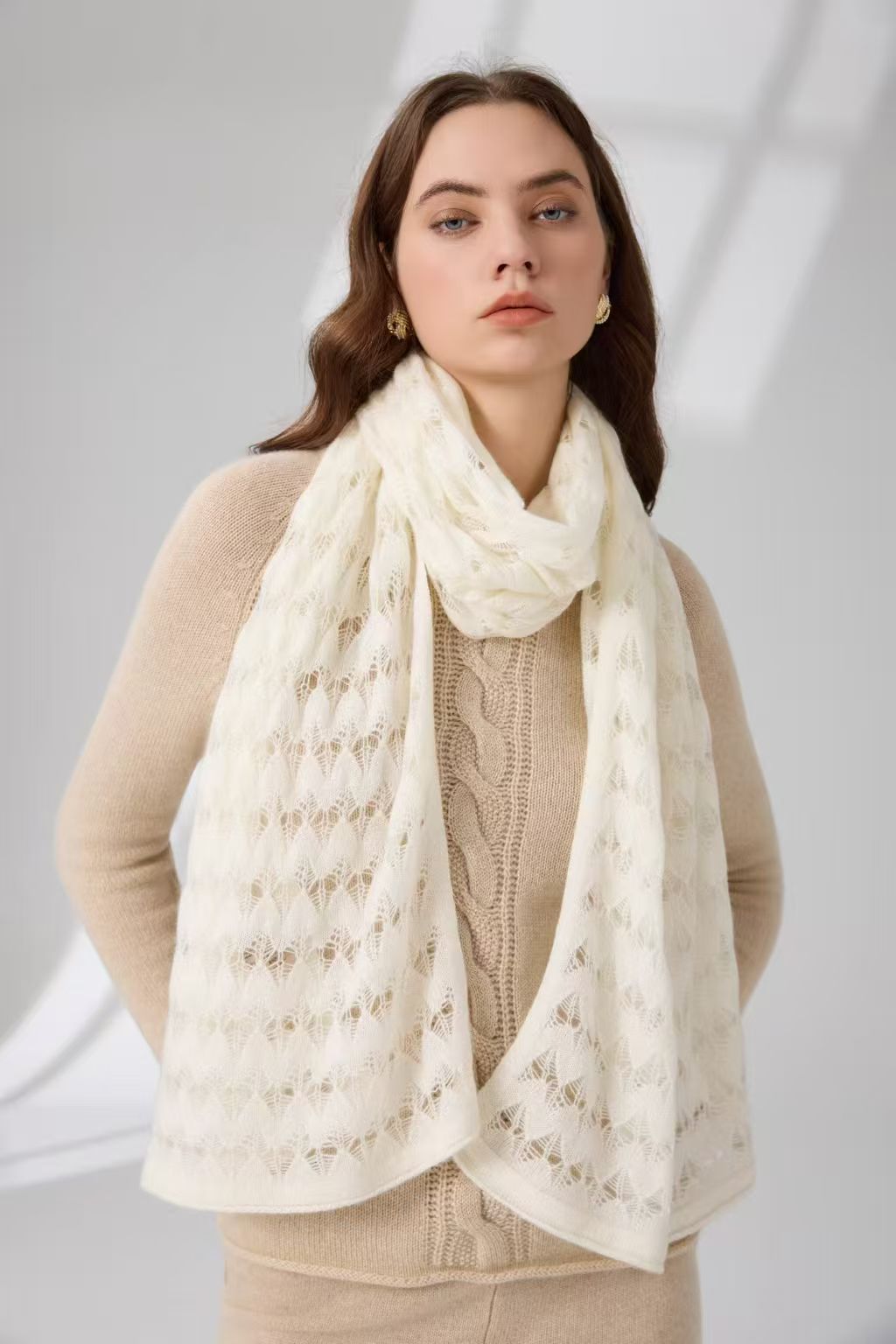 Cashmere Knitted Scarf