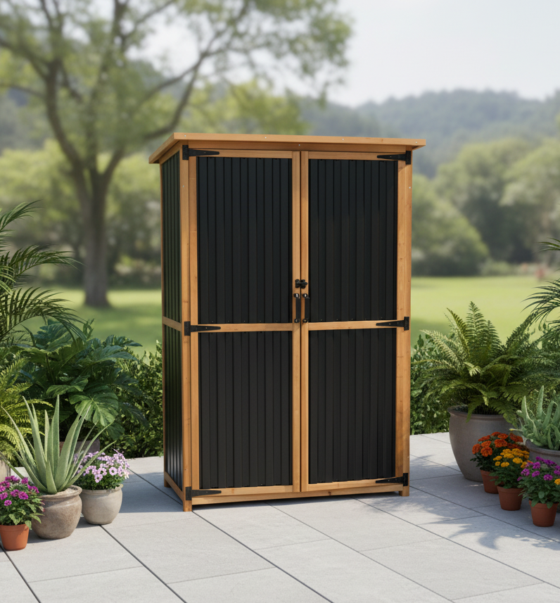 Wooden tool storage
