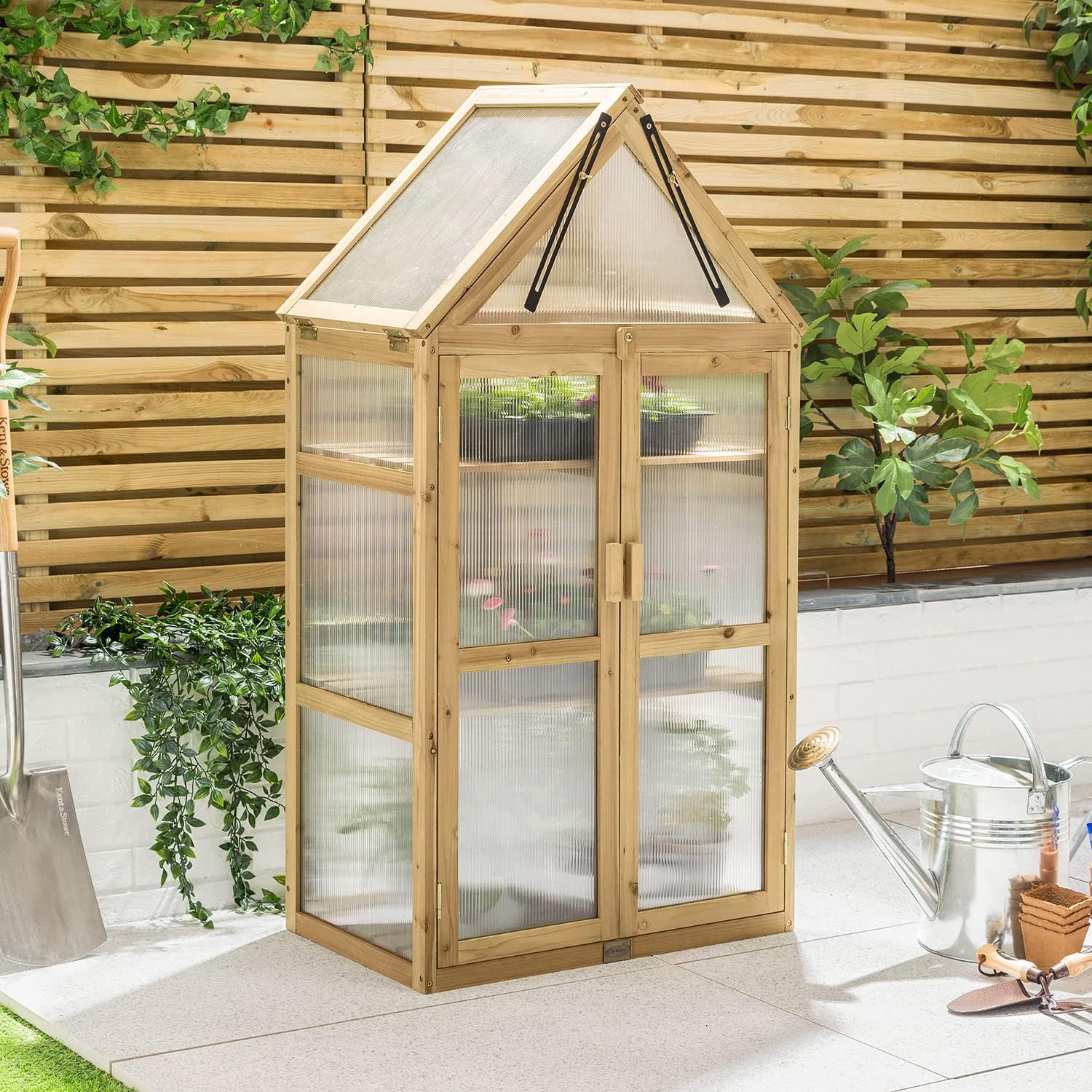 wooden green house
