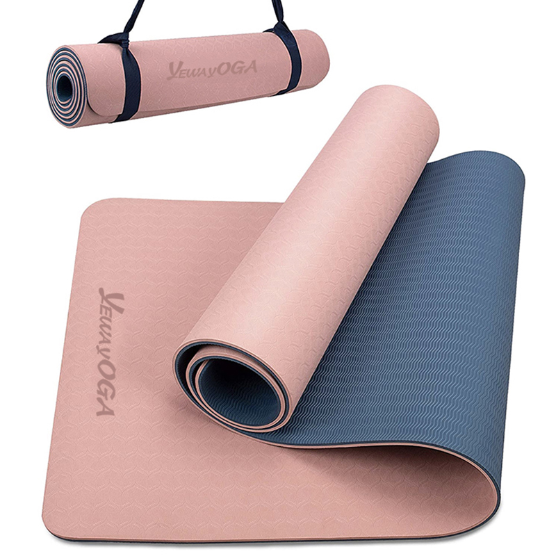 Yeway Yoga Manufacturer Bulk Wholesale Fitness Personalized Eco Friendly Customizable TPE Yoga Mat