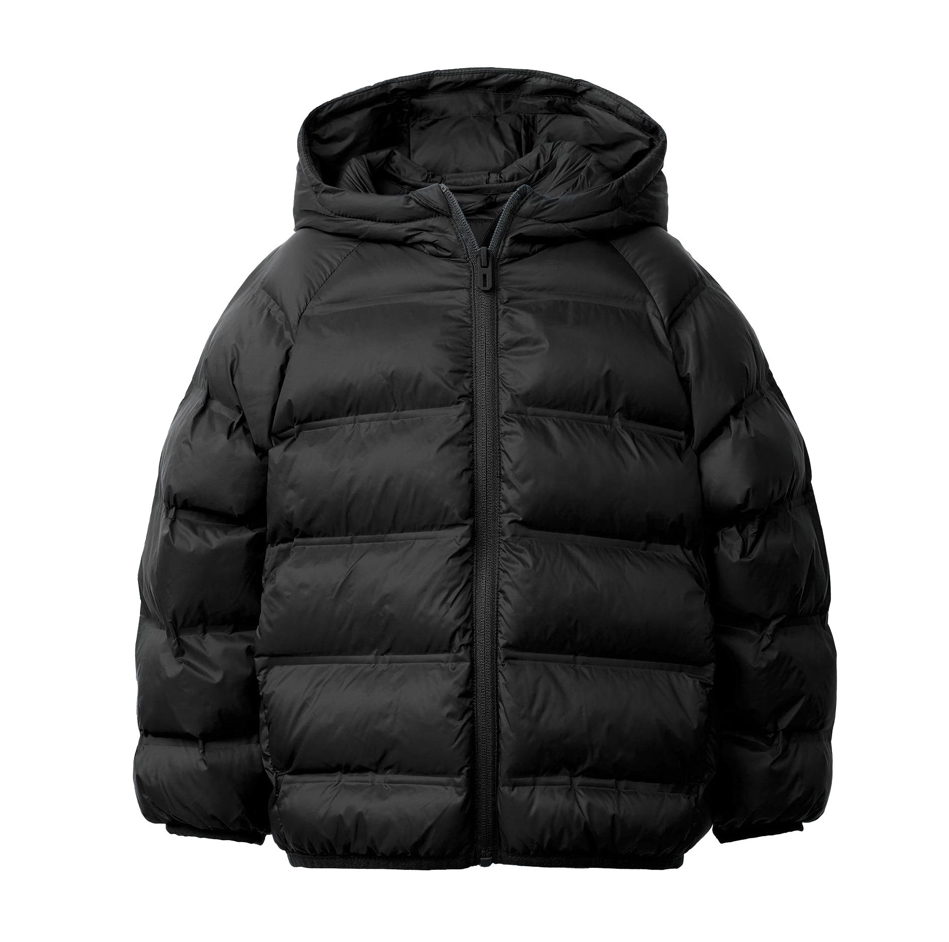 Kids' Hooded Puffer Jacket, Water-Resistant Winter Coat with Elastic Cuffs for Boys & Girls