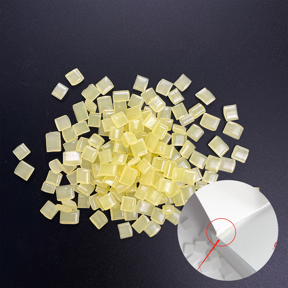 High-viscosity Yellow transparent sheet-type bookbinding hot melt adhesive