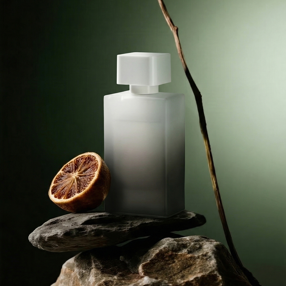 75ml Empty Luxury Flat Square Perfume Glass Bottle