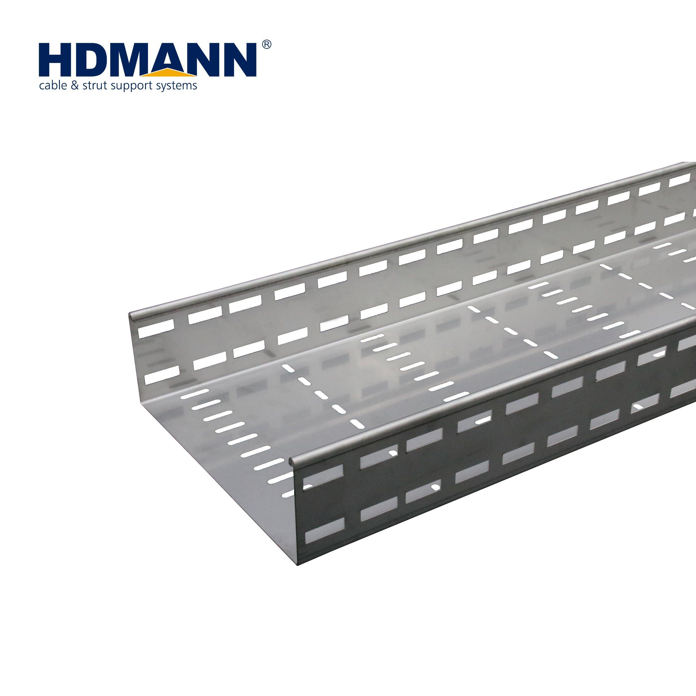 Hdmann Good Quality Wiring Accessories Perforated Galvanized Wireway Metal Cable Tray