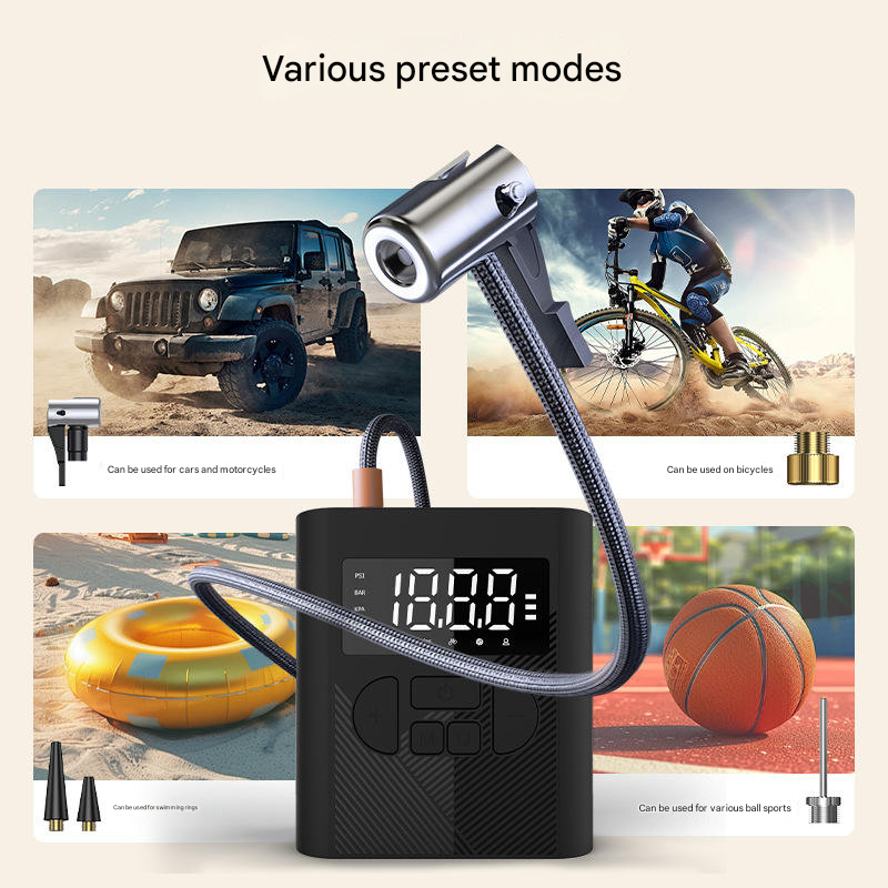 ABS 12V Car Air Pump Auto Shut-off Wireless Digital Display Electric 150PSI Car Tire Inflator