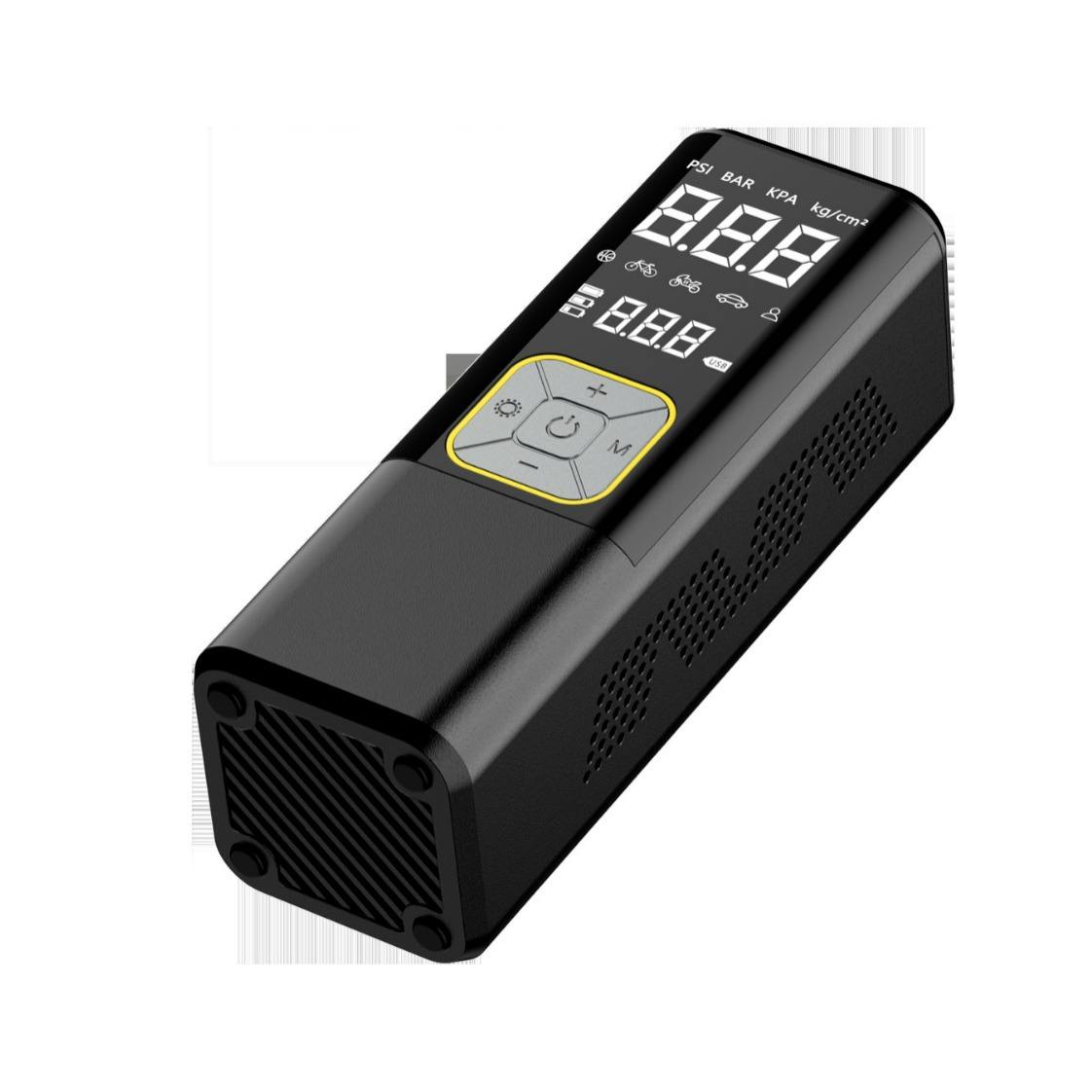 Car tire inflator with FCC 12V shut-off function wireless digital display 150PSI warning light