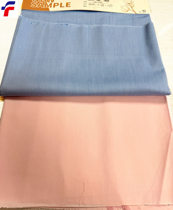 Cotton/Poly/Spandex shirt yarn dye Oxford