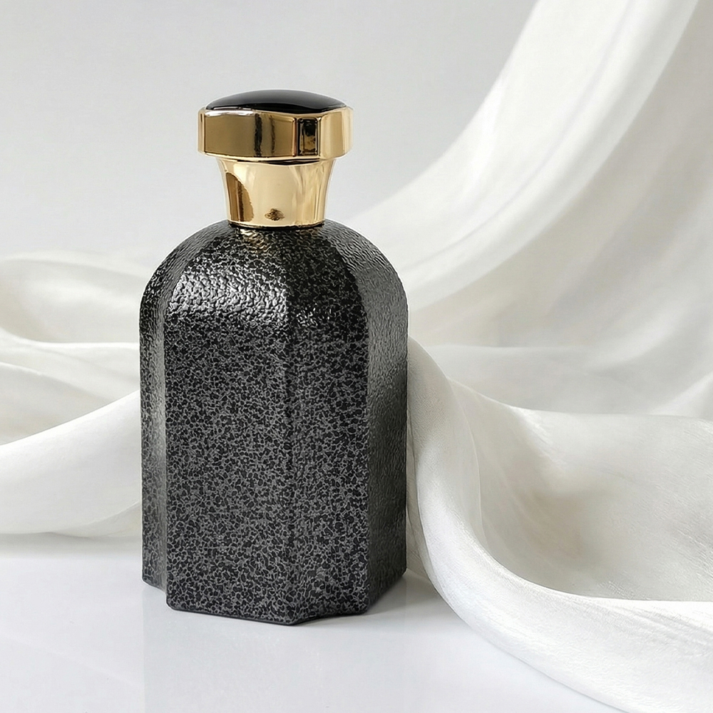 Luxury 100ml Black Frosted Glass Perfume Bottle