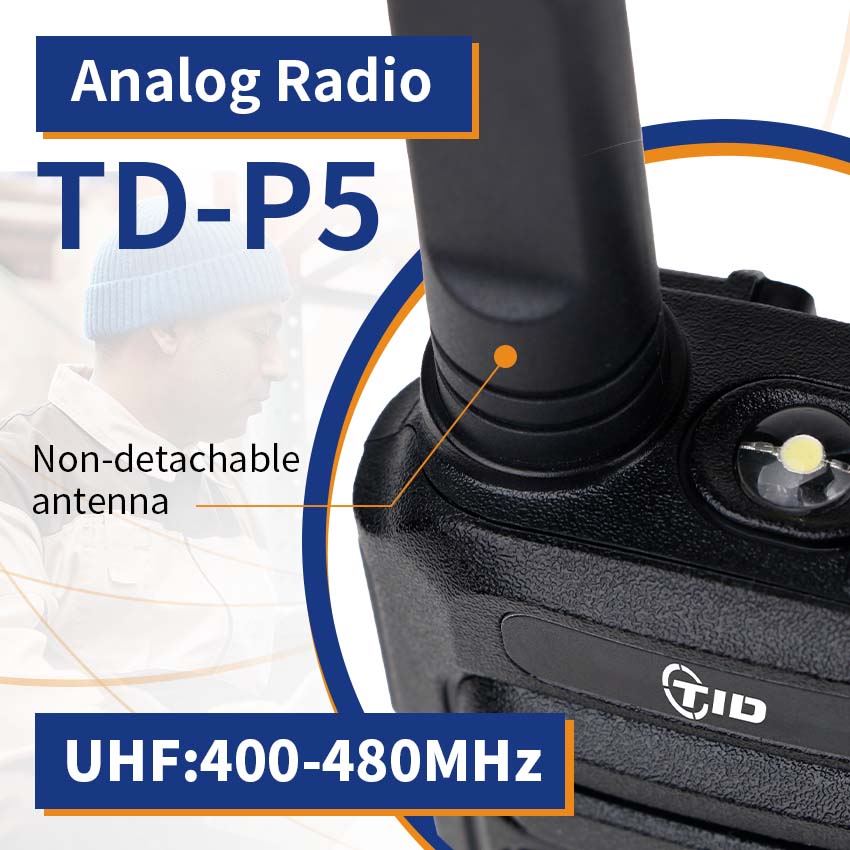 TID TD-P5 Handheld Analog 2W Two Way Radio Walkie Talkie
