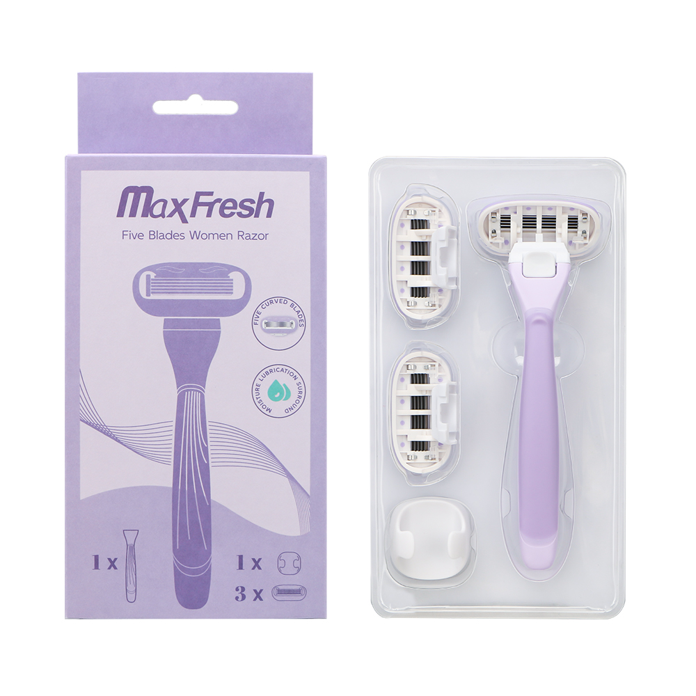 Five blade lady system razor,shaving razor