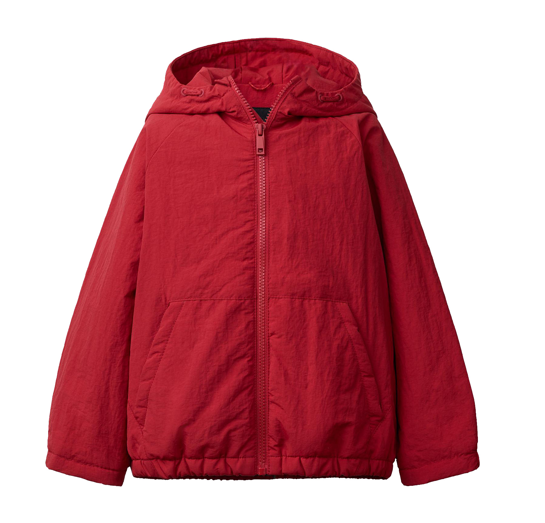 Kids' Hooded Windbreaker Jacket, Water-Resistant Winter Coat with Kangaroo Pockets for Boys & Girls