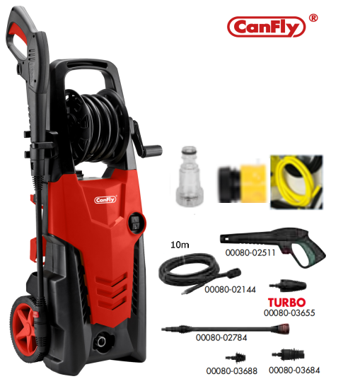 HPW-CI230 160BAR High Pressure Washer for Patios Decks Sidewalks Factory Direct Sale