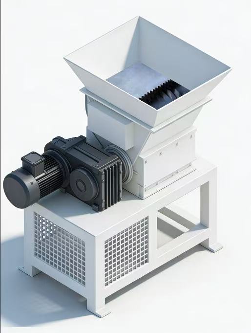 heavy duty single shaft shredder machine