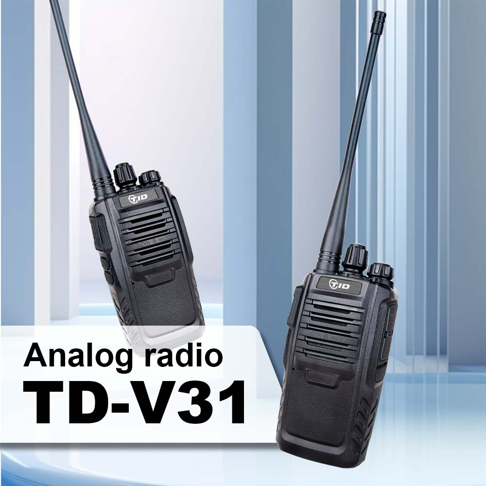 TID TD-V31 Long Range Analog Radio Walkie-Talkie Handheld Radio Professional Two-Way Radio
