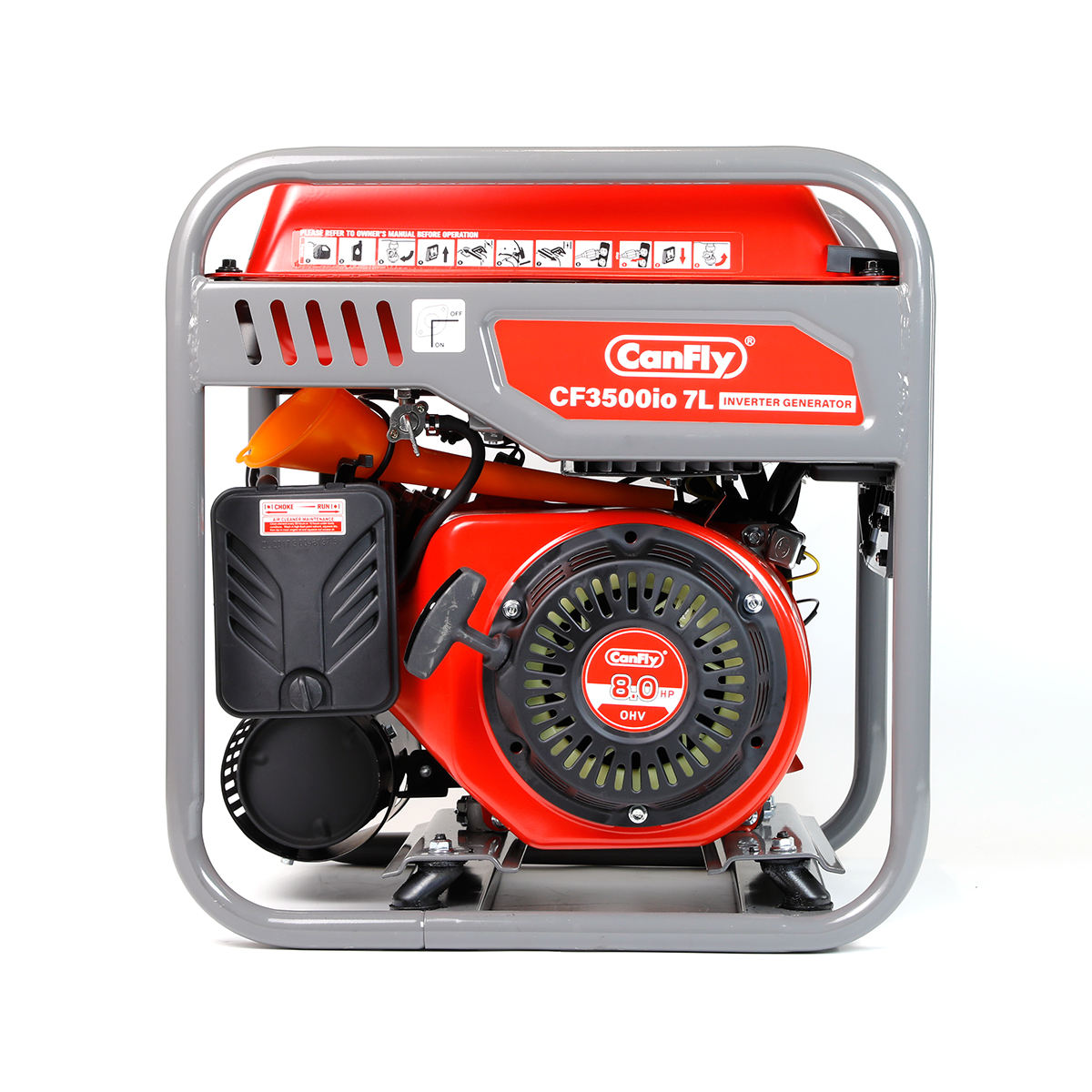 CanFly CF3500io Gasoline Generator 3KW Portable Single Phase Emergency Power Generator for Home Use