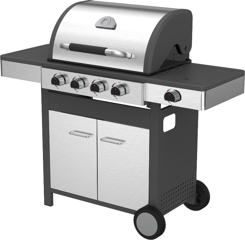 Sydney 4 Burner Gas Grill with Side burner & Doors (GM2-204+1-SS)