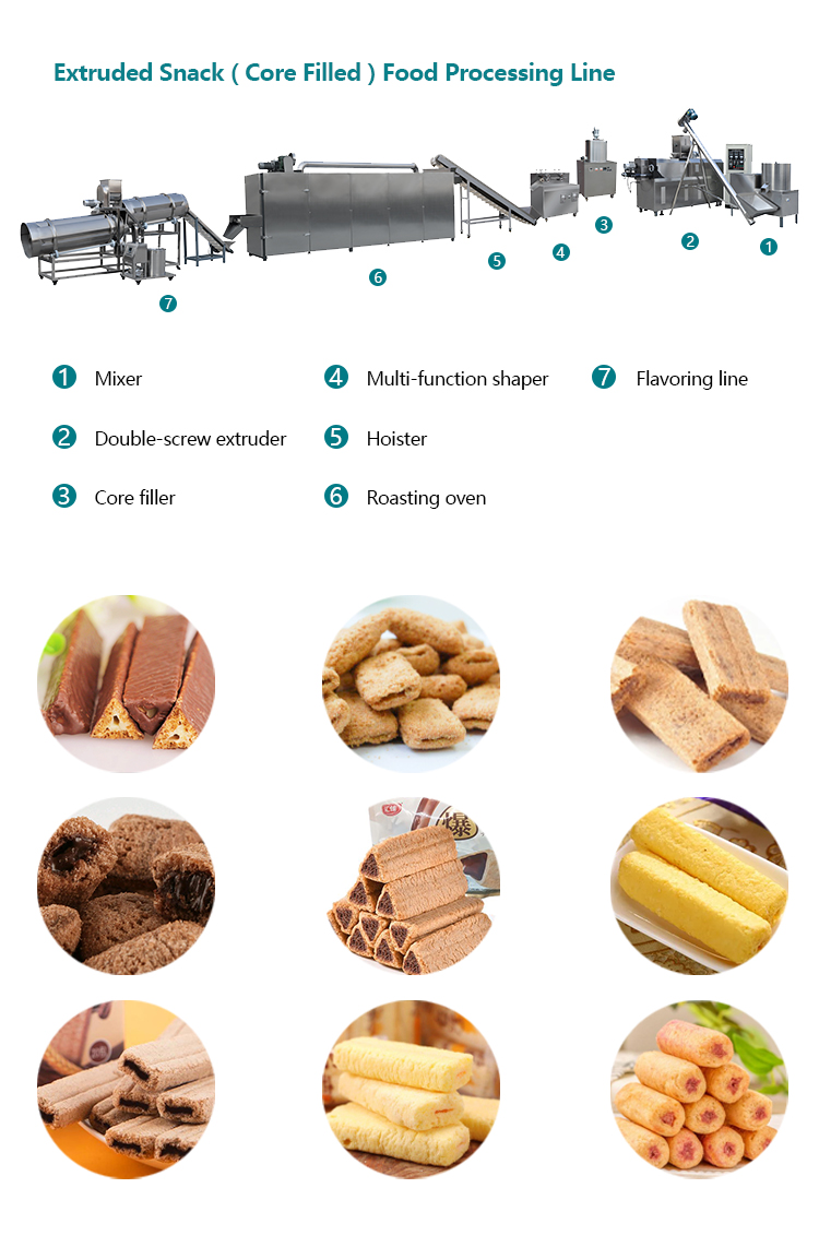 corn puff snack production line