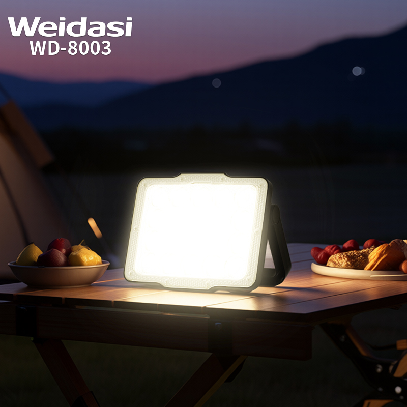 Portable Reflector Spotlight with Magnet Strong Light Camping Tent Lamp Solar Flood Light