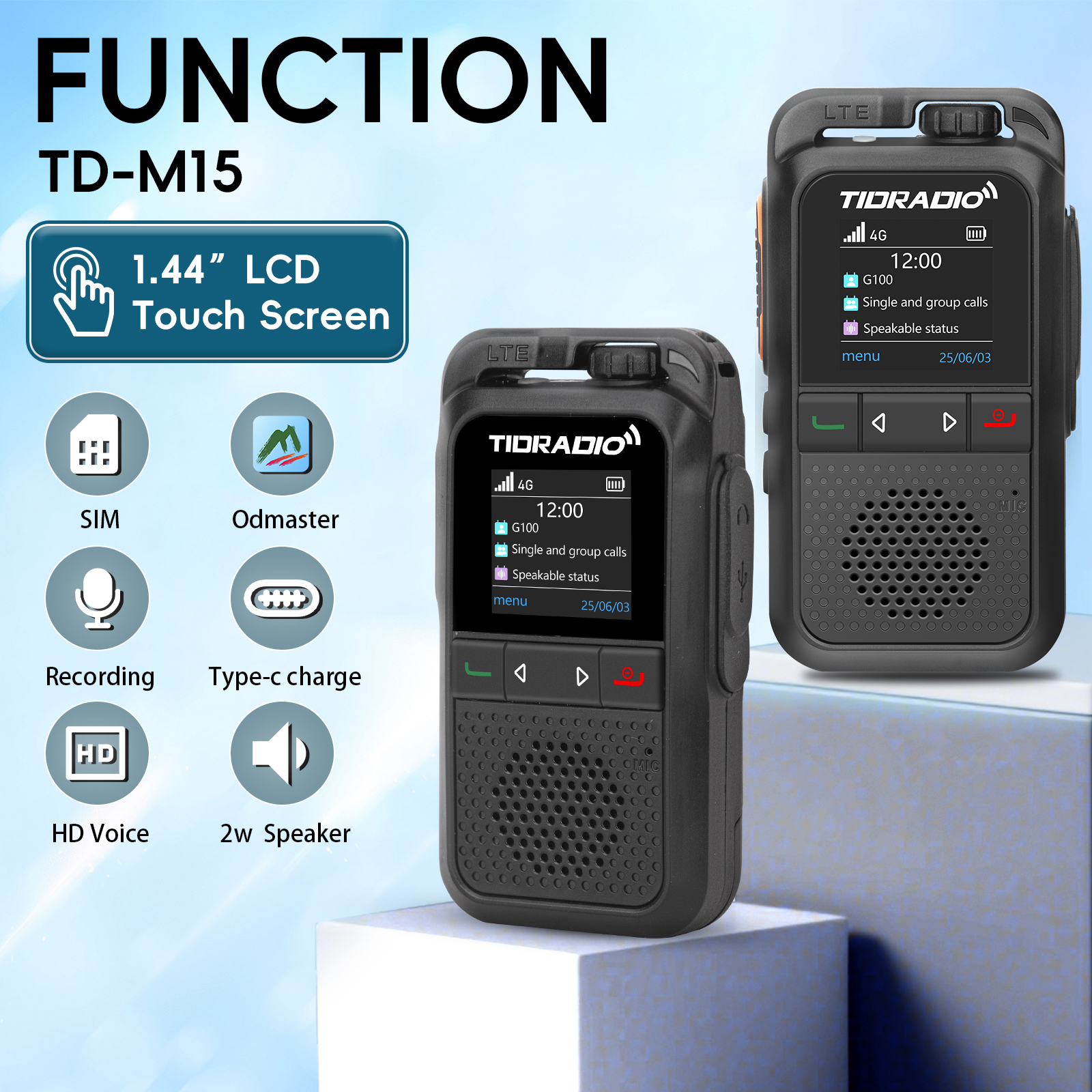 TID TD-G100 CAT1 POC 4G Two Way Radio Long Range Walkie Talkie