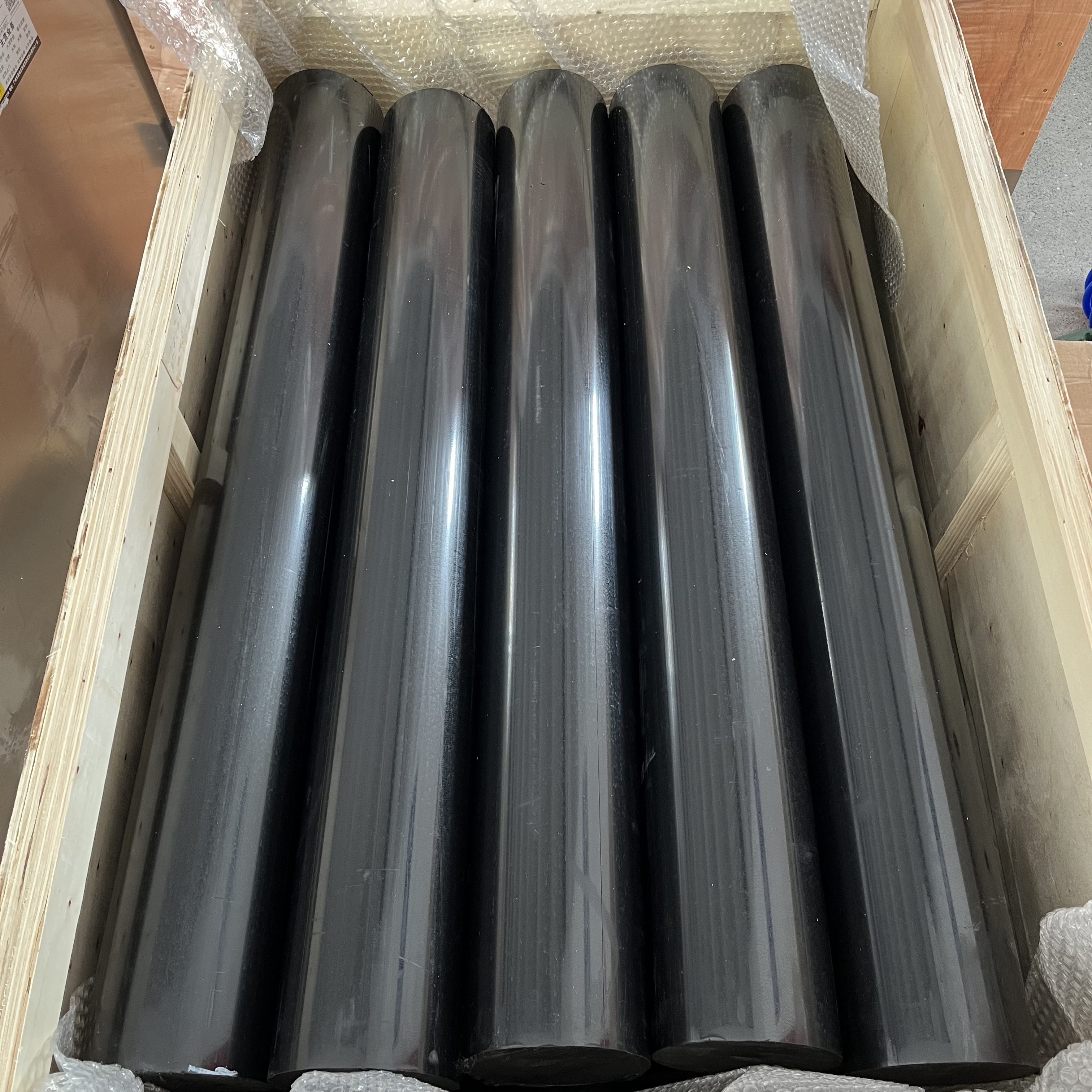 Black PA66 Nylon Rod