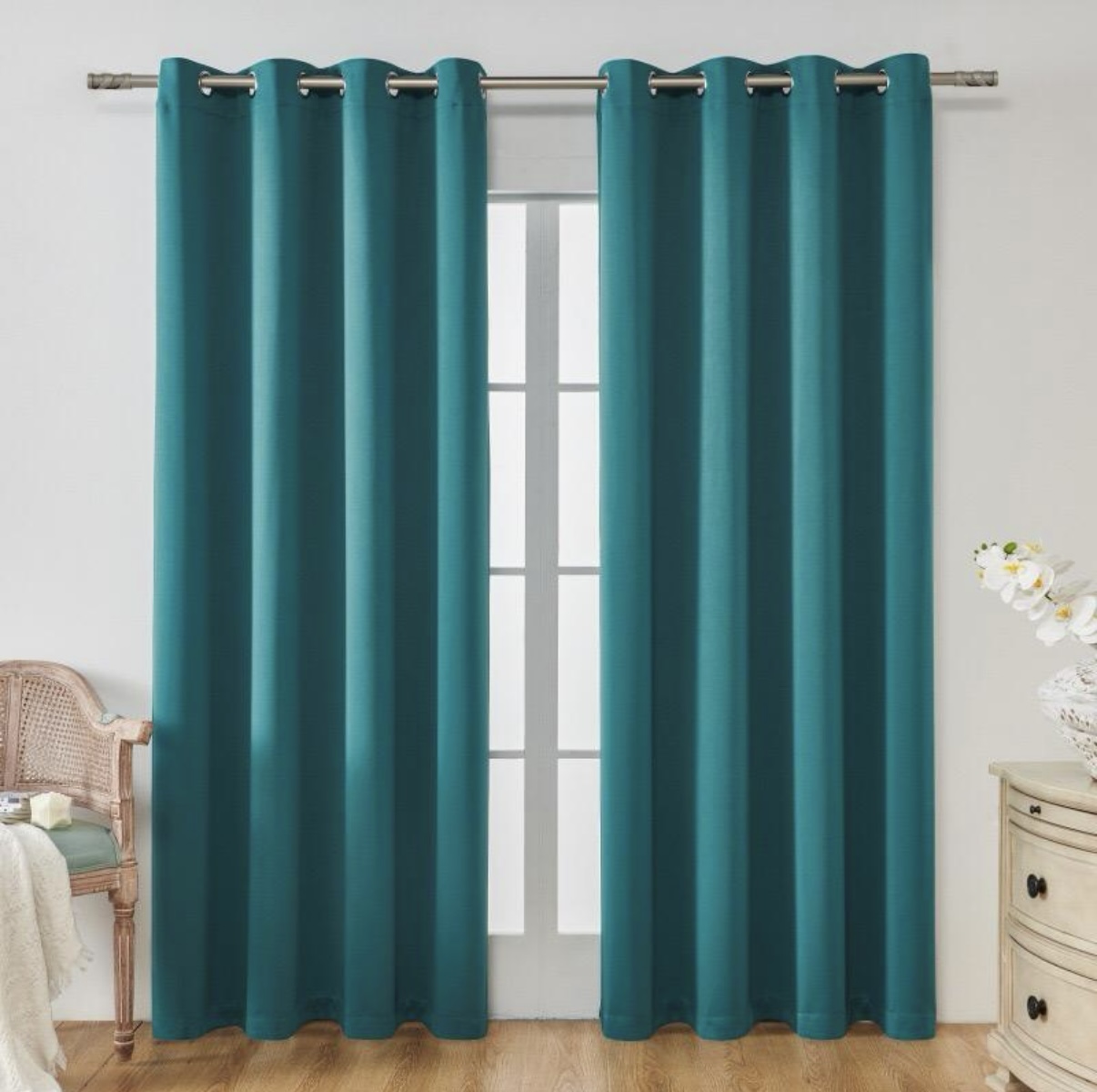 Solid color curtain‌