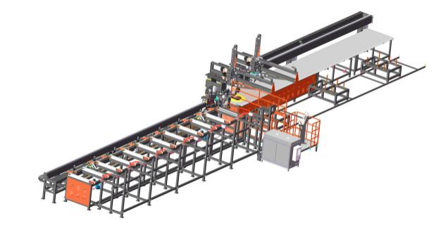 Bar shearing and bending production line
