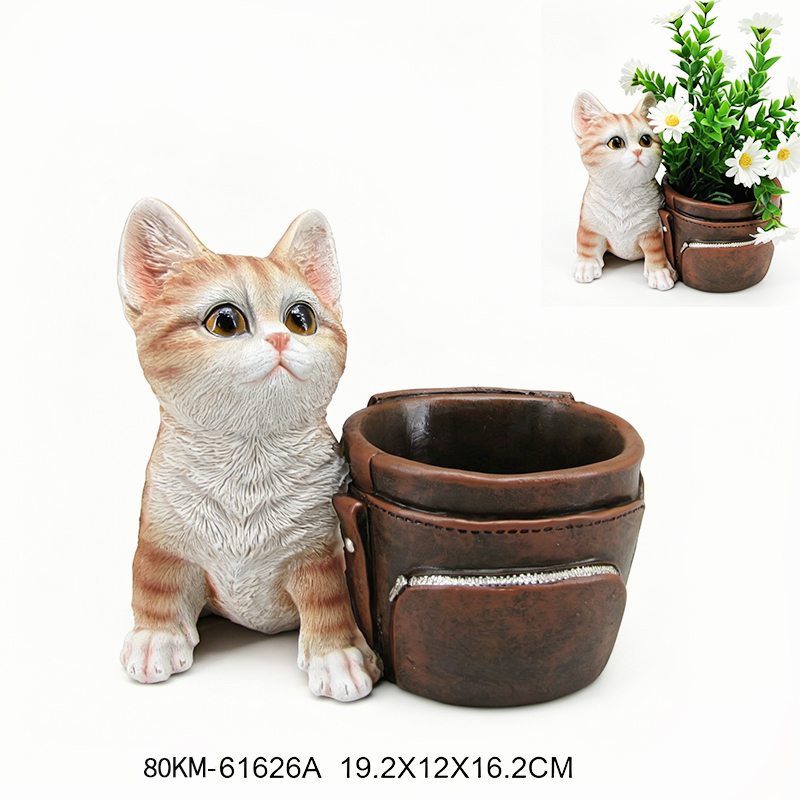 Resin flower pot for garden