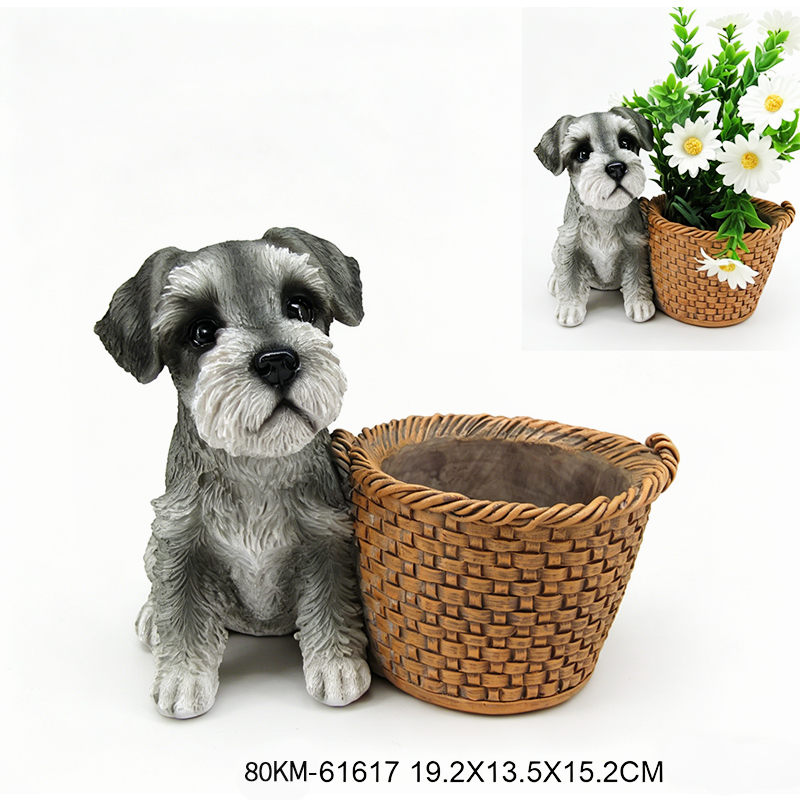 Resin flower pot for garden