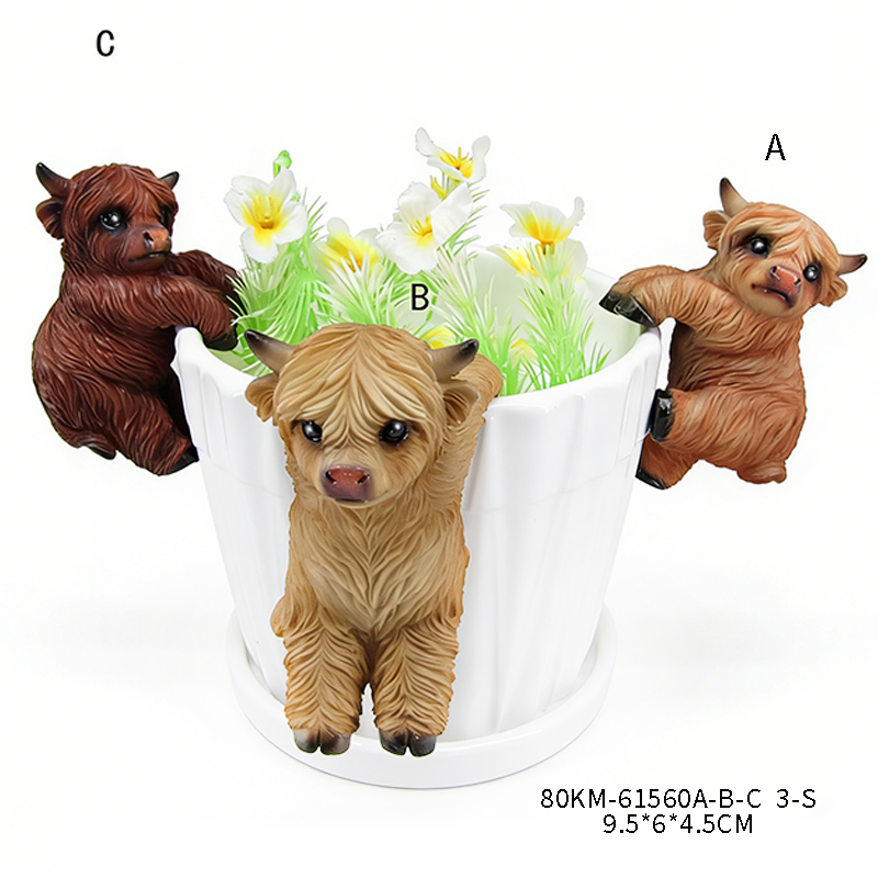 Garden resin flower pot decoration