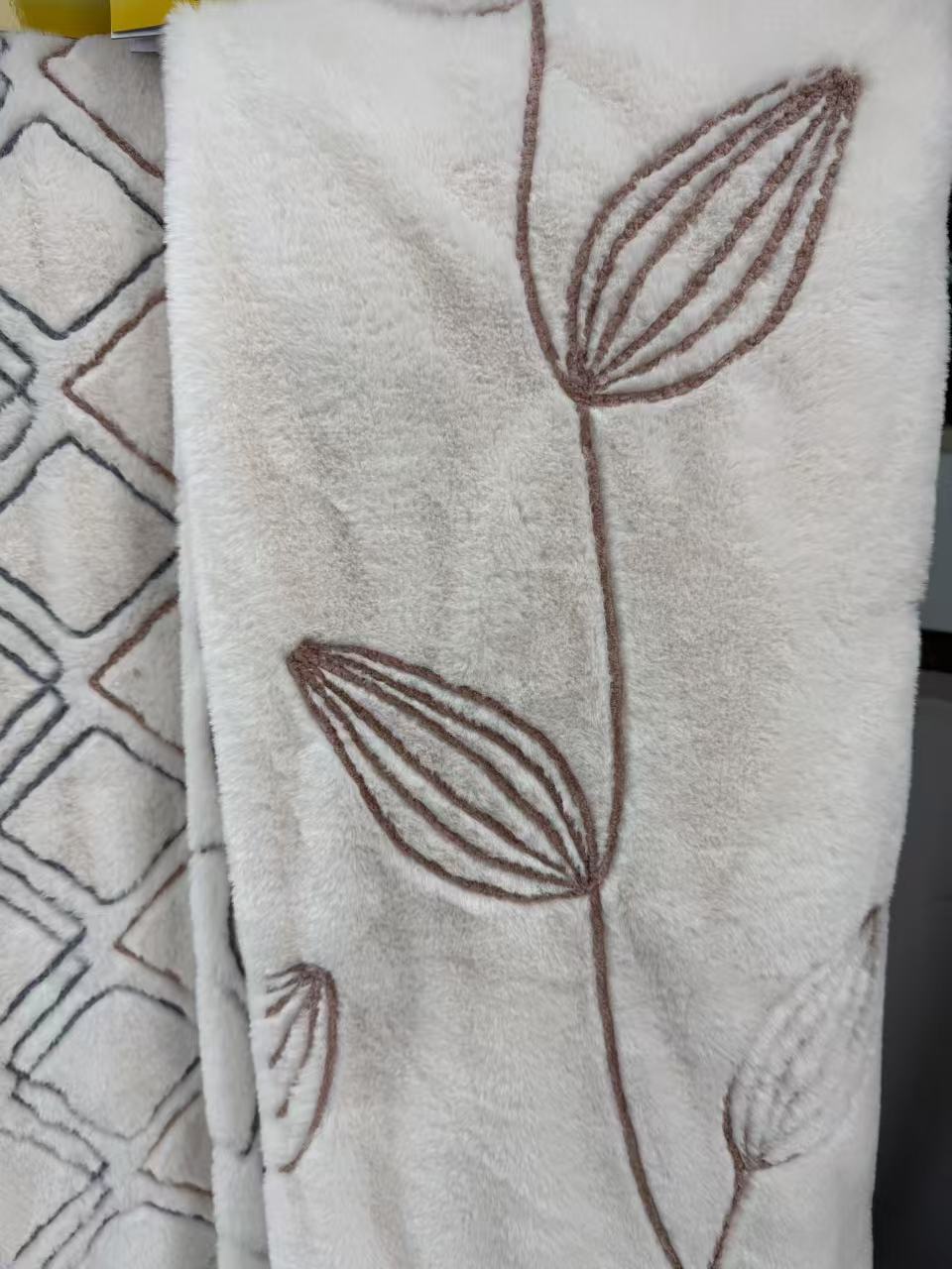 Cord Embroidery Blanket