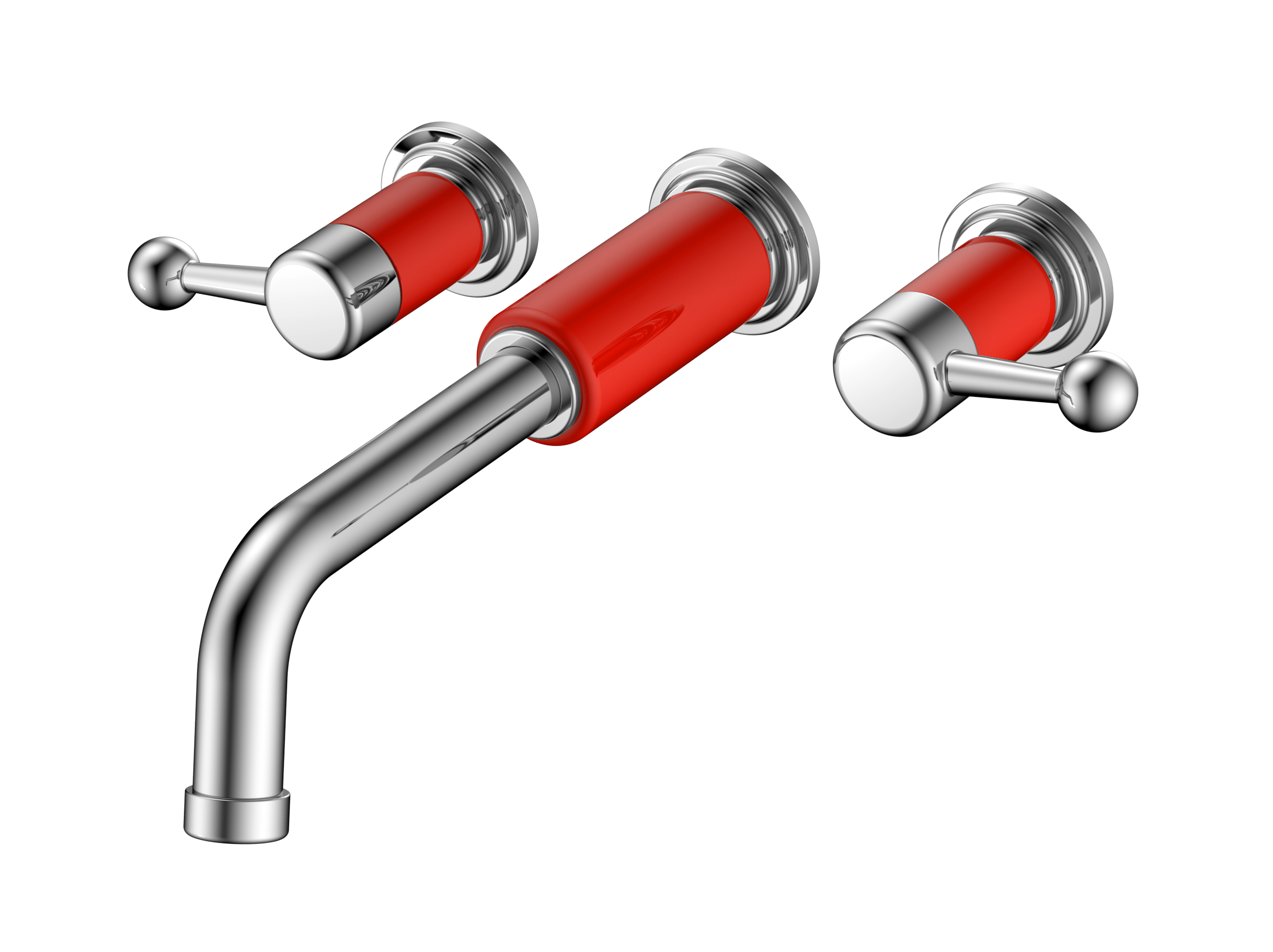 EL-62015 Double lever concealed basin mixer