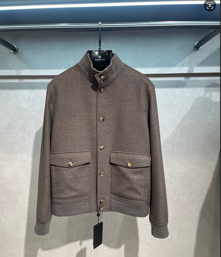 TORRISS Man Casual Jakcet 100% Cashmere Coat High Quality for Male