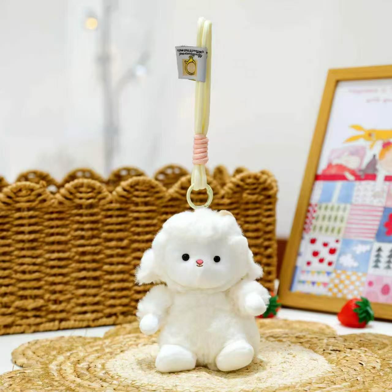 Custom Stuffed Animal Sheep Keychain Plush Toy Personalized Soft Mini Mascot Wholesale