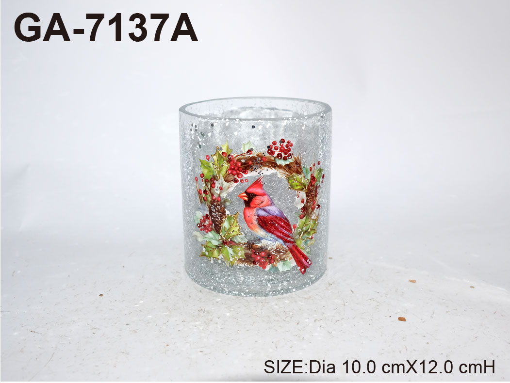 glass candle holder
