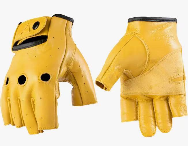 BAI LU FANG FUR GLOVES (leather