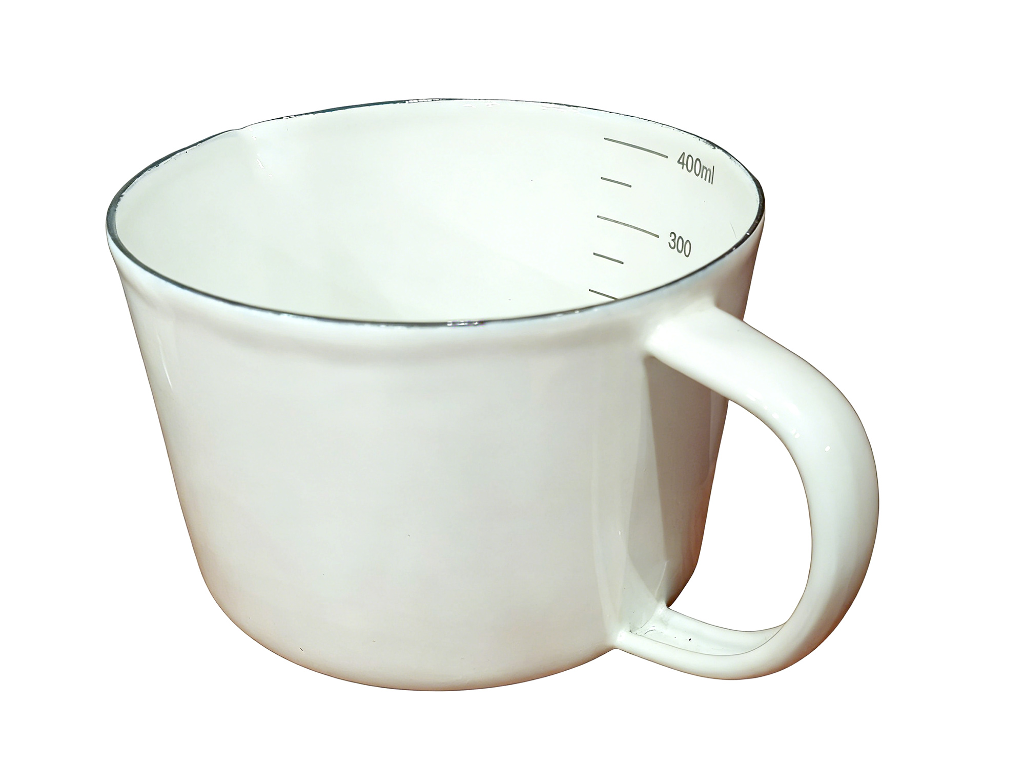 Customized Enamel Measuring Mug Carbon Steel Personalized Color Decal Milk Coffee Drinkware Cup