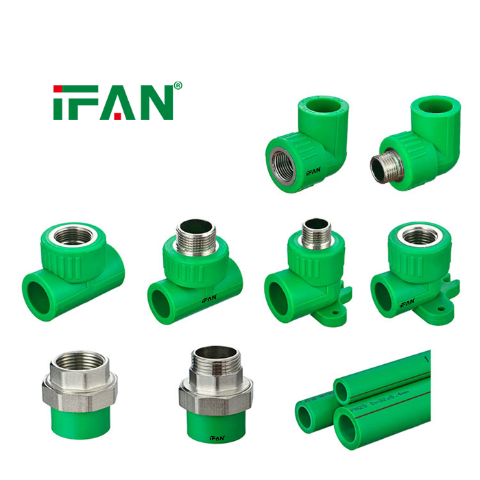 IFAN Hot Sale Plastic Pipe Fittings PPR Water Pipe Fittings 20-125mm PPR Fittings