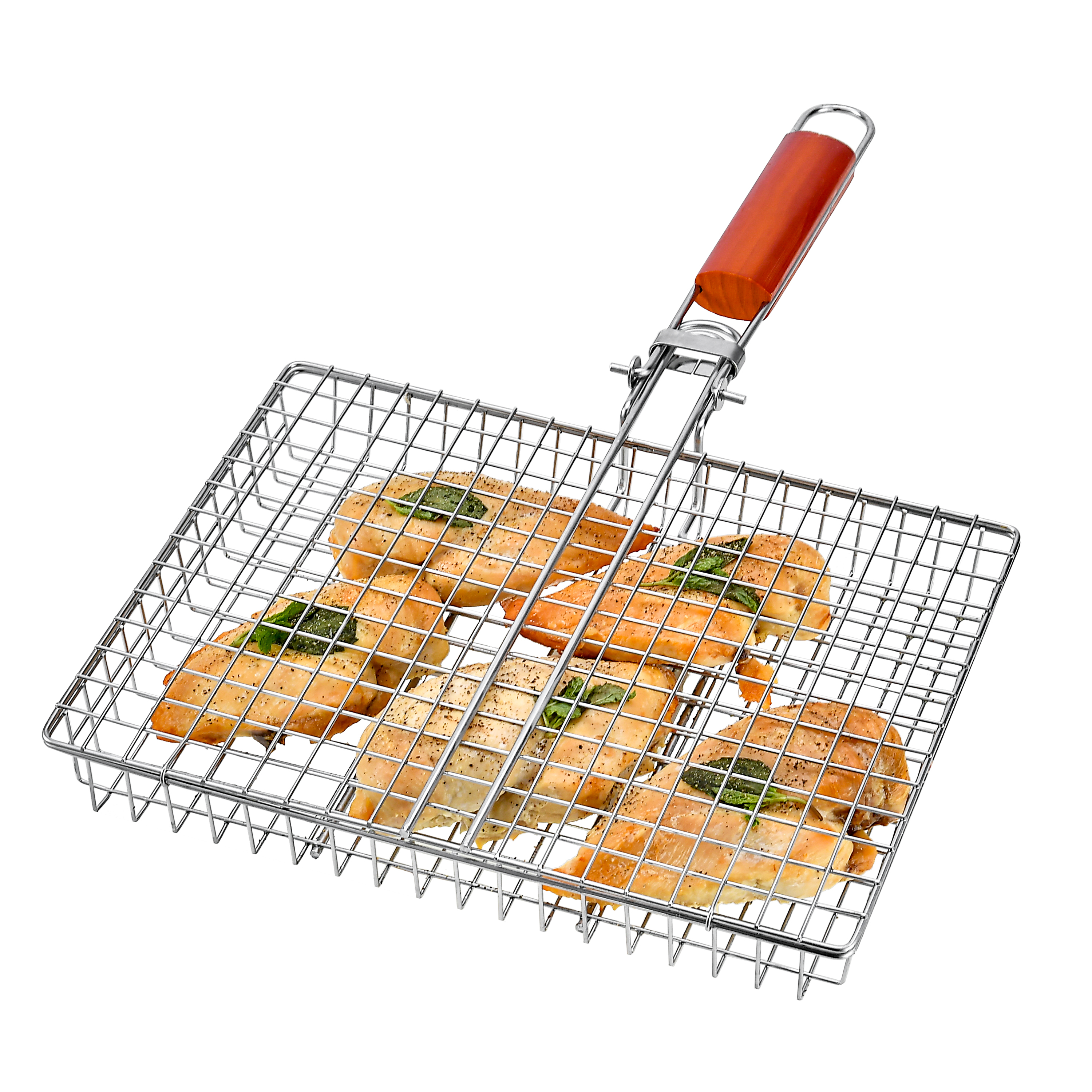 Stainless steel grill basket