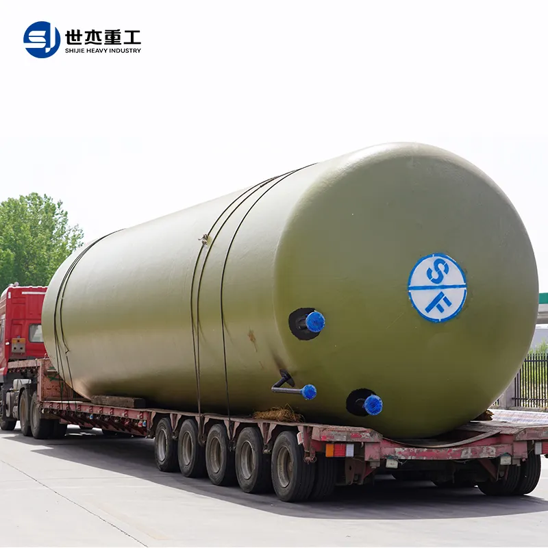 SF Double Layer Carbon Steel Diesel Tank Buried Design Oil Tank for Underground Fuel Storage