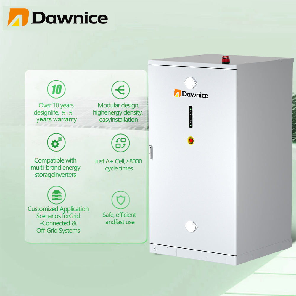 Dawnice High-Efficiency Commercial Industrial Solution 200kWh 225kWh Energy Storage Battery Cabinet