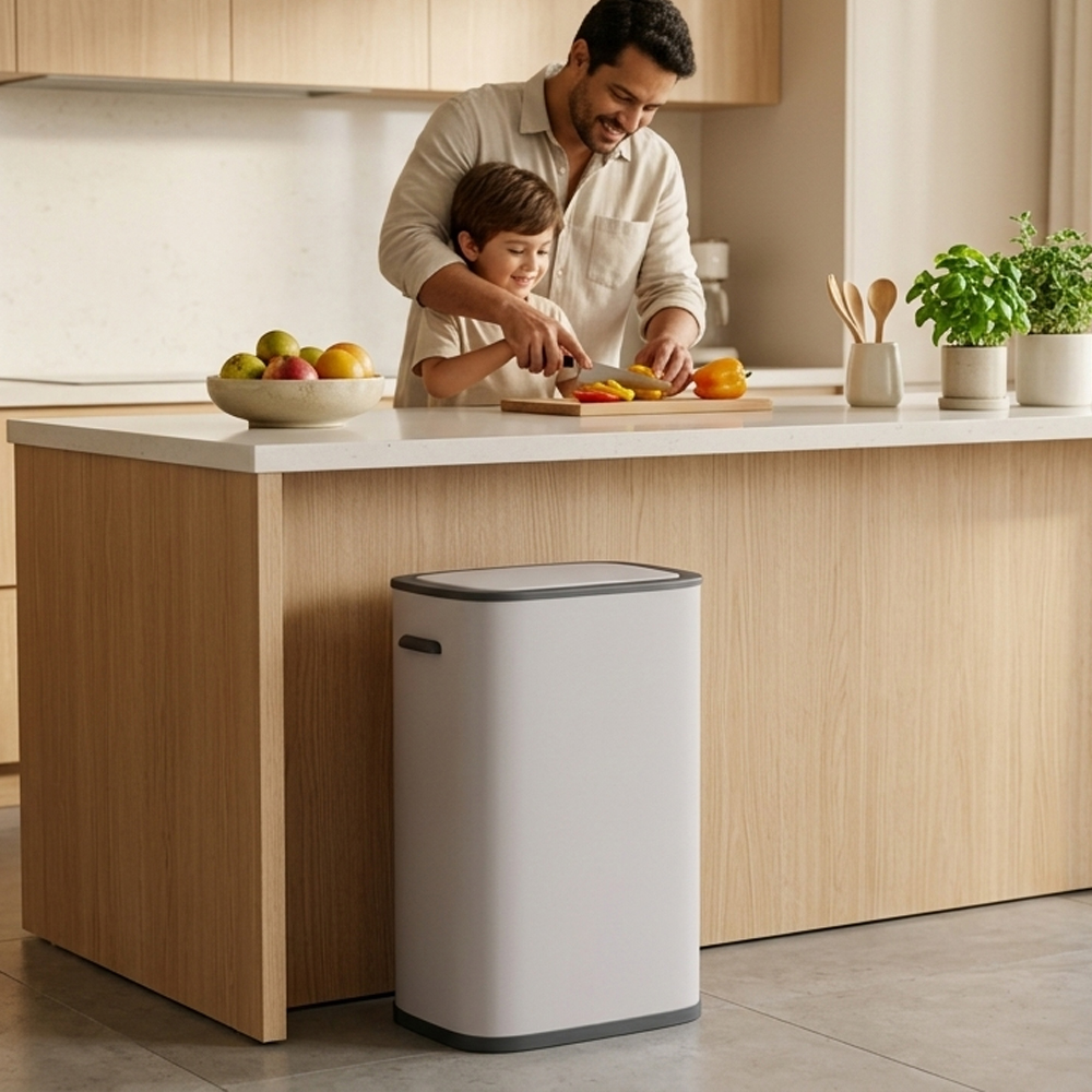 2023 New design rectangular 55 liter large capacity intelligent motion smart sensor trash can SW6949