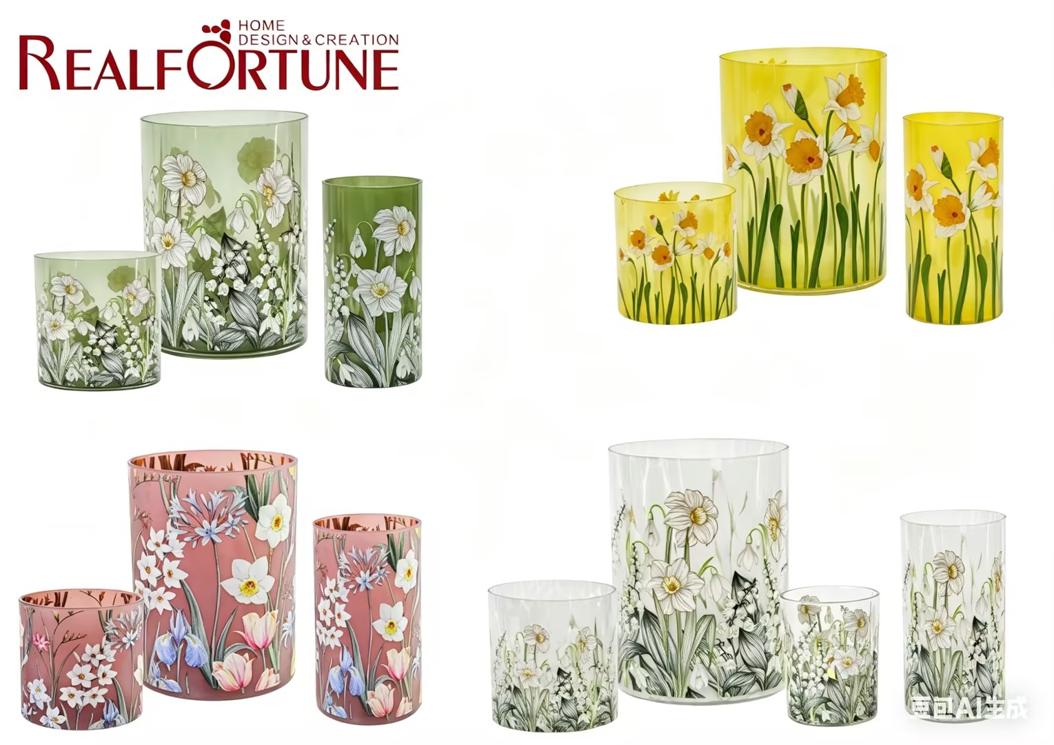 Floral wax cup