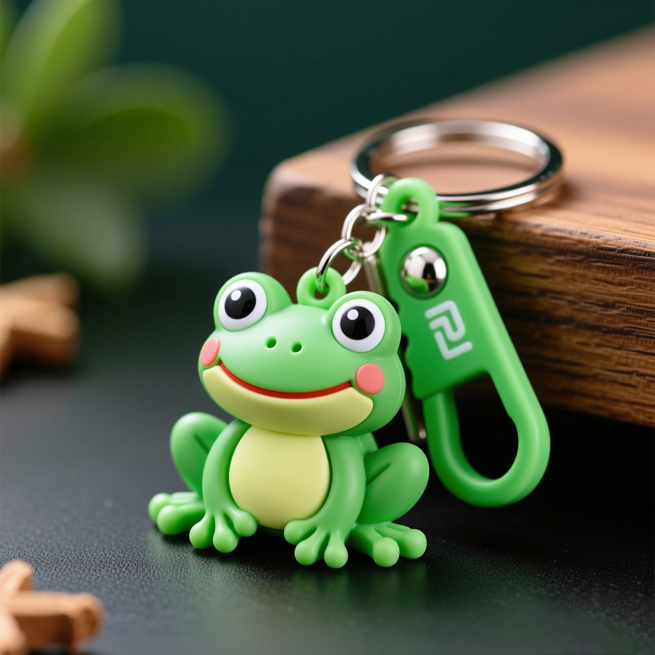 Low MOQ Custom Rubber PVC 3D Frog Keychain