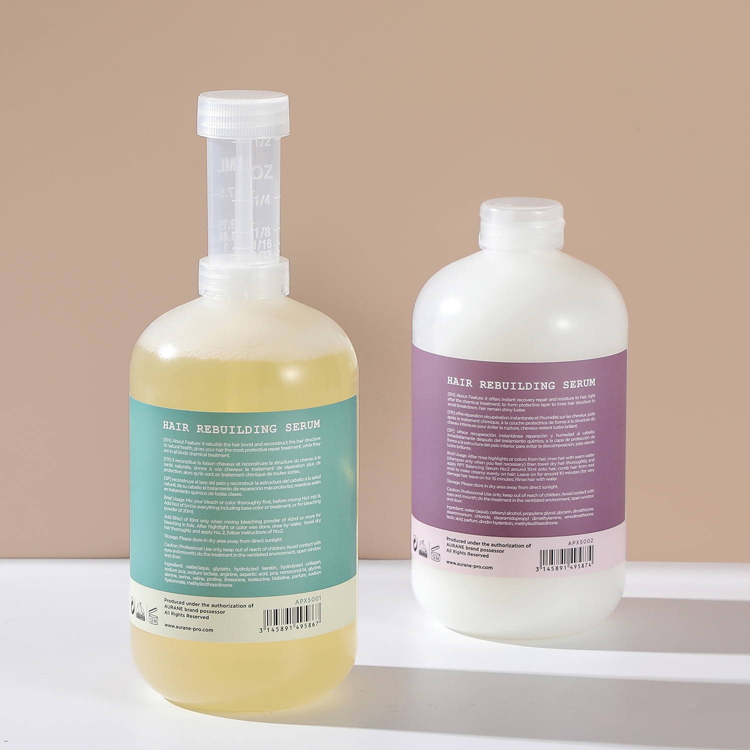 Aurane Hair Rebuilding Treatment No.1 & No.2