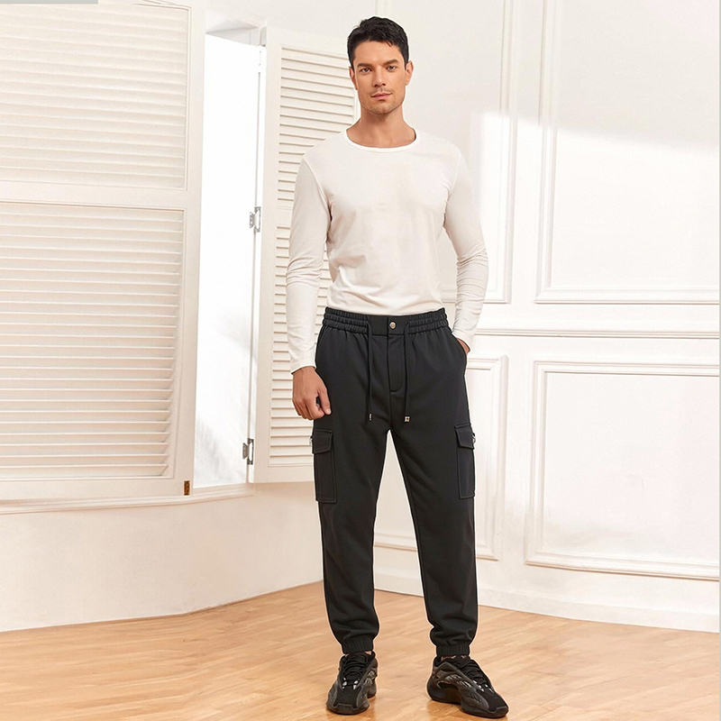 MW0405 Jogger Black Pants
