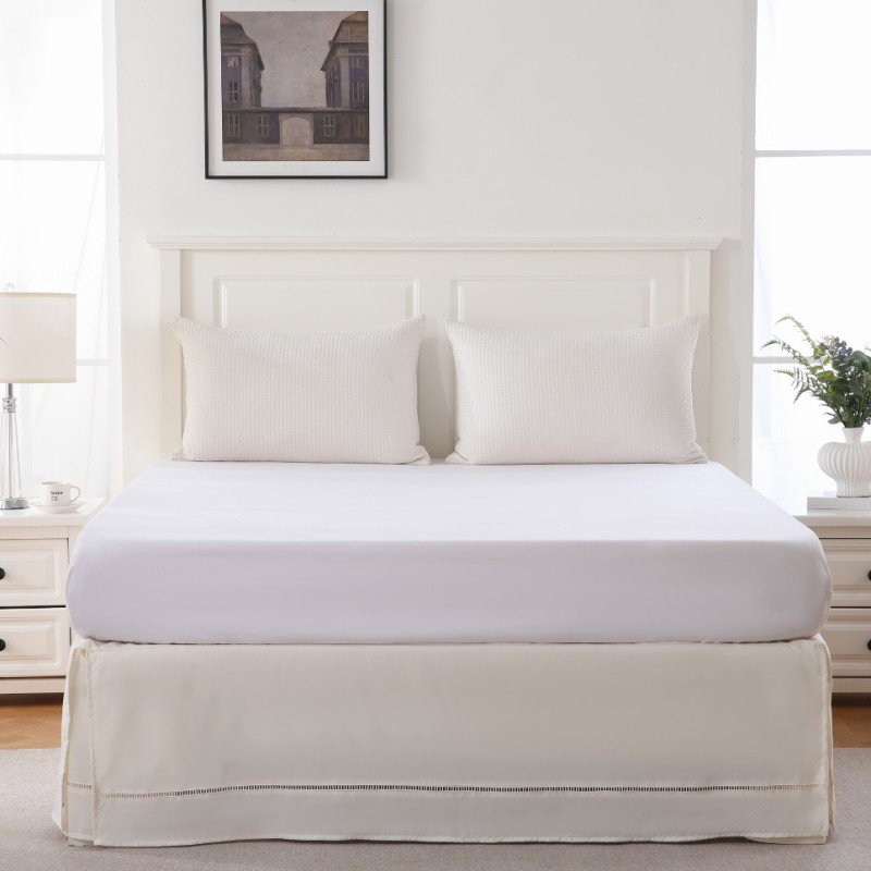 Sumptuous Beige Super Soft Bed Skirt