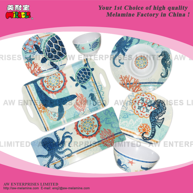 Melamine Square Dinner Plate, Dinner Set
