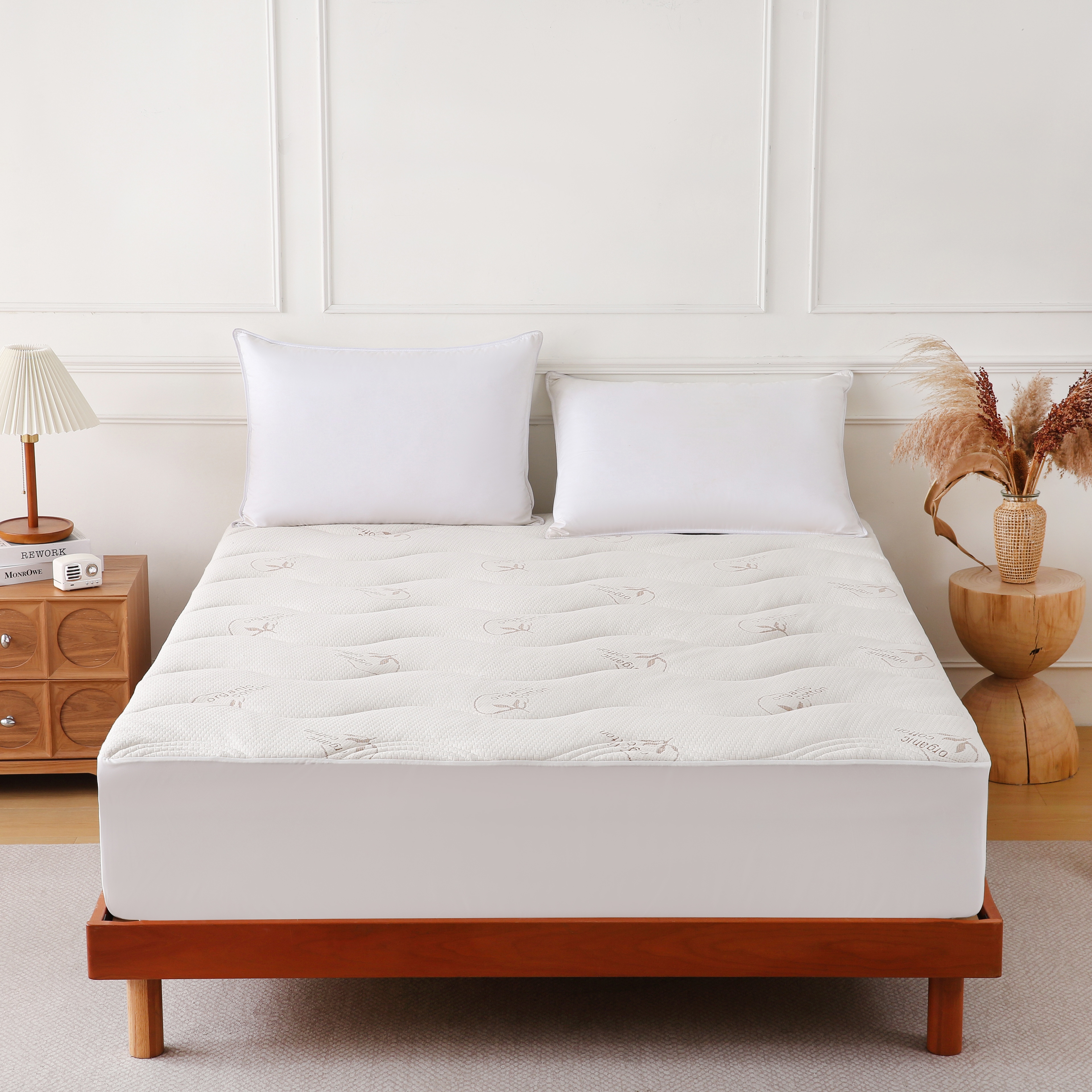 Organic Cotton Quilted Mattress Pad