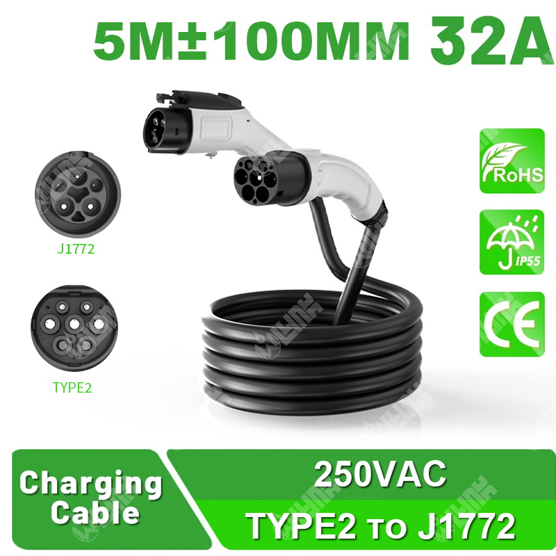 Olink Type 2 To J1772 Extension Cord