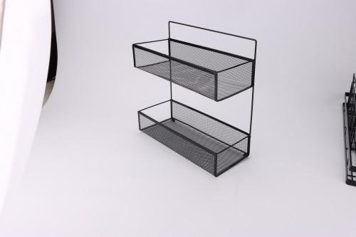 Wall-mounted double-layer storage rack